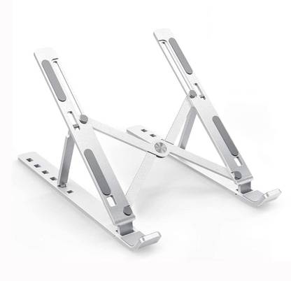 Katoomba ALUMINIUM LAPTOP STAND Floor -Desktop Laptop Stand_8 Aluminium Floor and Desk Stand Laptop Stand with Adjustable Height Compatible with Universal Laptops