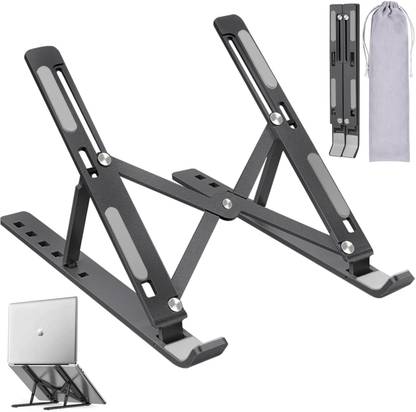 Flipkart SmartBuy Laptop Stand 7 Angles Adjustable Aluminum Portable Aluminium Desk Stand Laptop Stand with Adjustable Height Compatible with Universal Laptops