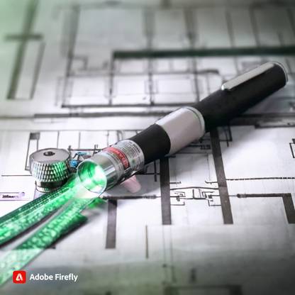 FRONY Green light_B28Green High Power Laser Pointer with Star Cap: Adjustable Focus
