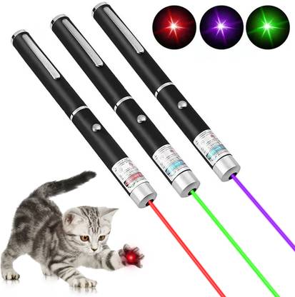 Zorbes 3Pcs Laser Light LED Cat Chasing Laser Pointer Pens Dogs Pet Laser Light