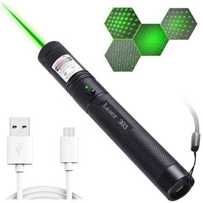 SACRO FO-Rechargeable Green Laser Pointer Party Pen Disco Light 5 Mile