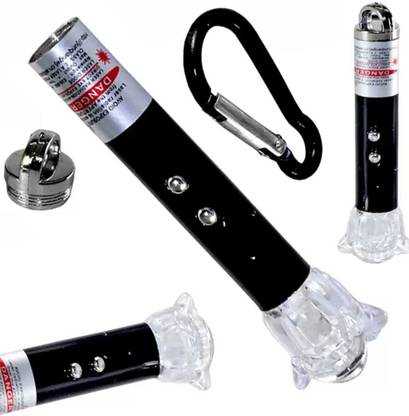 epiccommerce 3 in 1 Poweful laser pointer light with keychain(650nm,Multicolour))