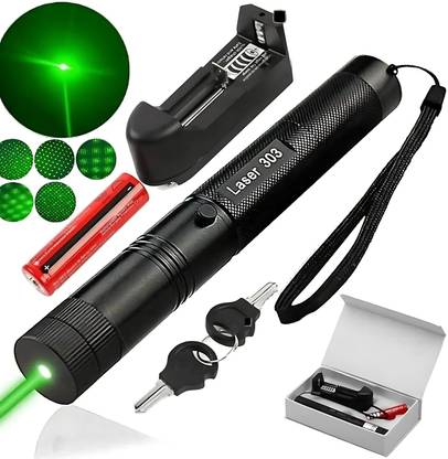 Scilla Rechargeable Green Laser Pointer Party Pen Disco Light 5 Mile + Battery Disco