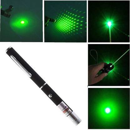 Dherik Tradworld Green Laser Light Pen, Presentation Disco Pointer Pen Beam with Adjustable Antenna Cap to Change Project Design for Presentation