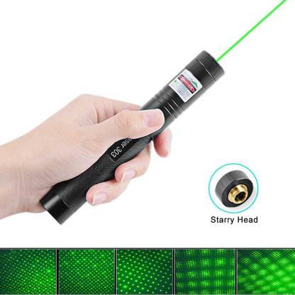 HISTORY Rechargeable Green Leaser Pointer, With Star Cap. Long Range. Super Beam Focus.