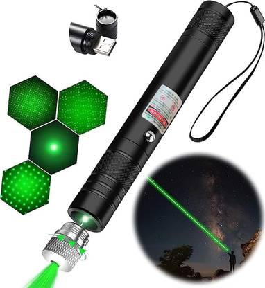 Zeitel USB Rechargeable LED Green Laser Pointer 2000m Long Range Beam Green