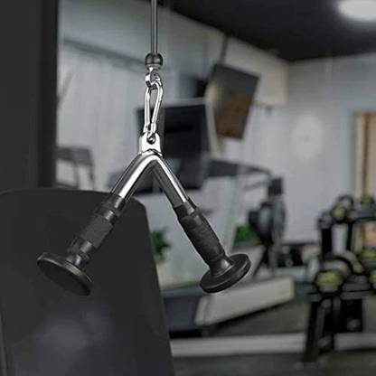 Tonlight Sports solid V-Shaped Press Down Bar with imported rubber grip Lat Pulldown