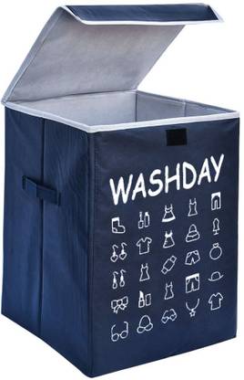 Crownsy 75 L Blue Laundry Basket