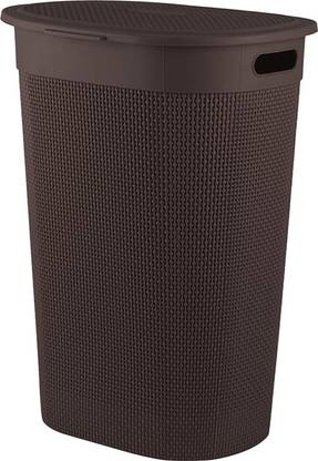 KUBER INDUSTRIES 55 L Brown Laundry Basket