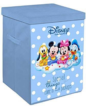 KUBER INDUSTRIES 45 L Blue Laundry Stool/Storage