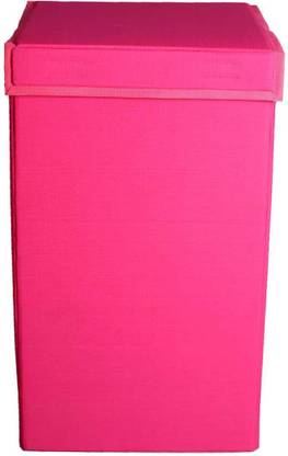 IMCREATIONS 70 L Pink Laundry Basket