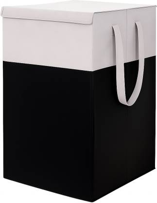 Hoomora 75 L Grey, Black Laundry Basket