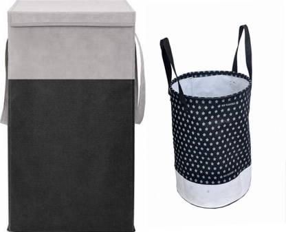 SH NASIMA 75 L Black, Grey Laundry Bag