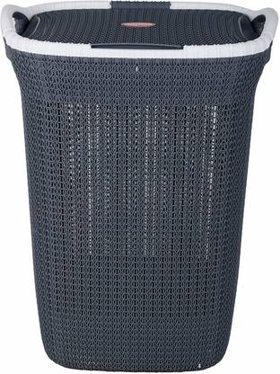NAYASA 20 L Grey Laundry Basket