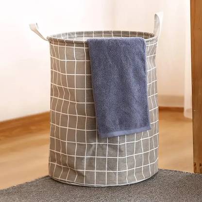 KUBER INDUSTRIES 55 L Grey Laundry Basket