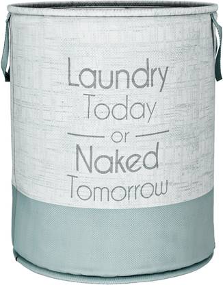 KUBER INDUSTRIES 45 L Grey Laundry Basket