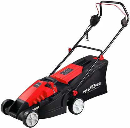 Neptune 1600-Watt Electric Lawn Mower Single Phase 2HP Motor with 50L Grass Catcher Box AC Adapter Push Lawn Mower