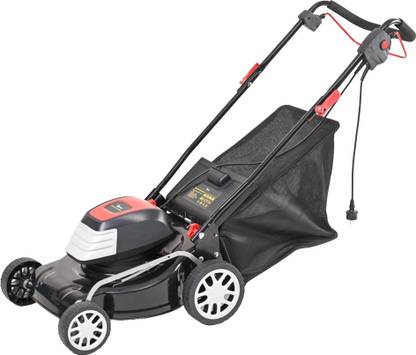 UGAOO 1600W Electric Lawn Mower with 16 Inch Blade Electric Lawn Mower (Steel Body) AC Adapter Push Lawn Mower