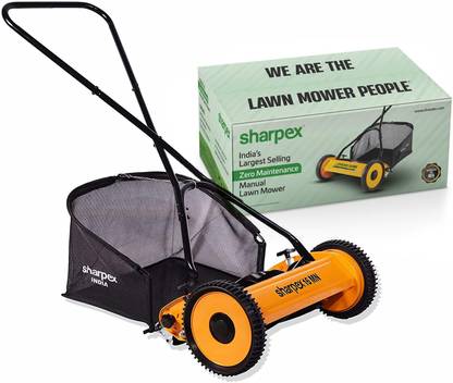 Sharpex 16-Inch Reel Manual Push Lawn Mower Manual Push Lawn Mower