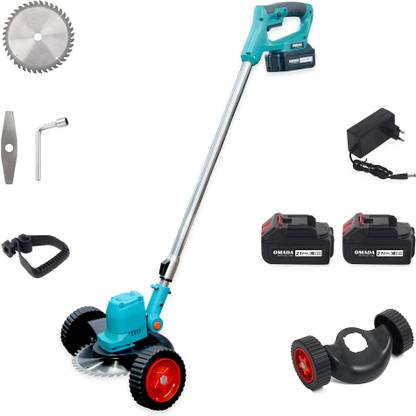 OmadaTools OMD-0025N Cordless Lawn Mower - 21V 5.0AH 2 Batteries (3-4 hours) 7800 RPM Battery Push Lawn Mower
