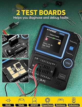 Yellow Tommy FNIRSI LCR-P1 Transistor Tester| LCR Meter