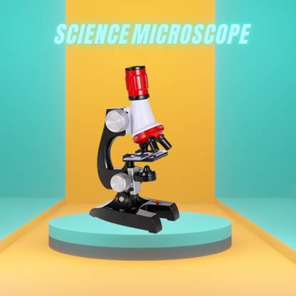 calyxia Science Kits Slides Educational Beginner Microscope Kit with LED 100X 400X 1200X