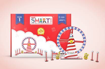 Allen Career Institute STEM Activity Boxes (Intelli Smart Box) by Allen IntelliBrain- for Class 1 (Age 4+ Years Kids)- Maths- Level 1 (Curious) | DIY Kits | Videos | 260+ Articles