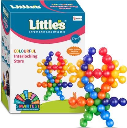 Little's Colorful Interlocking Stars I Activity & Learning Toys I 12 mo & above