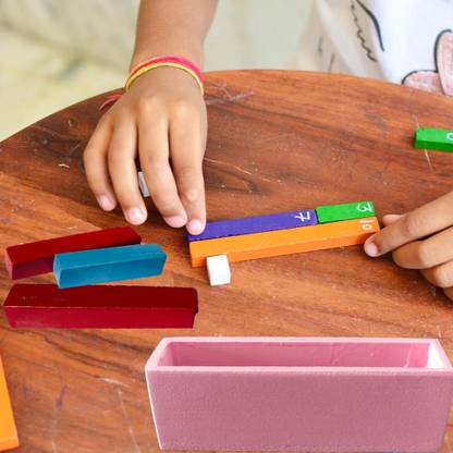 Plus Shine Kids Counting Blocks School Supplies Math Play Rods Large Sticks Rods With Box