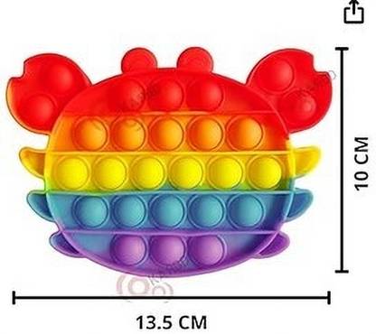 AKFLICKS crab Pop It Toy pop its Push Pop Bubble Fidget Sensory Toy