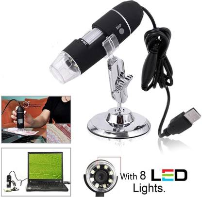 ZVR 40X To 1000X Zoom USB Digital Microscope 8 LED Endoscope Camera