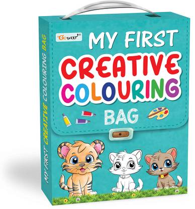 My first Creative colouring bag : Kid's colouring book - Set of 8 books