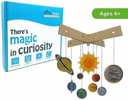 Office Petals Make Your Own Solar System Mobile Kit - Complete Planet Model Set for Kids