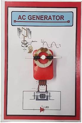 MELODY's AC Generator A4 Size with a Coil and Permanent Magnet, Physics Project.