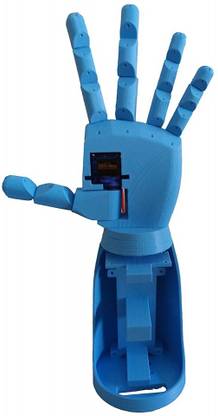 Printed Bots Prosthetic Hand 3D Printed DIY kit With 1 SG90 Servo Motor