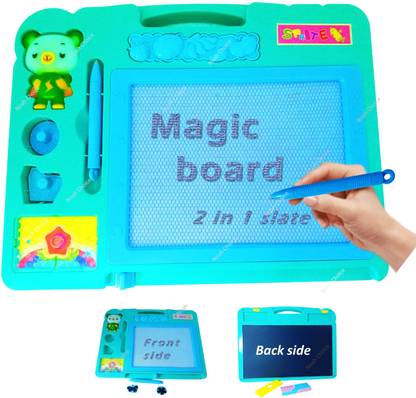 Noah Choice 2-in-1 Double Sided Magnetic Slate-Writing Slate For Kid/Magic Slate+Black Slate