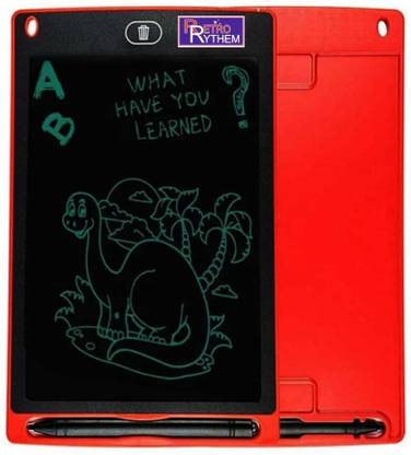 RETRO RYTHEM 12 Inch LCD Writing Tablet with Pen for Kids Writing Board (RED)