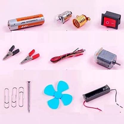 Sarvottam Electric Circuit Experiment Fan Kit Educational Electronic Hobby Kit 12Pcs