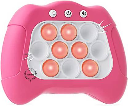 Zinnia Pop It Game Toys for Kids, Light Up Pattern Popping Games