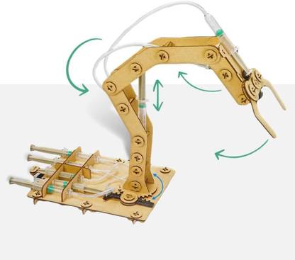 kniver Water Powered Robotic Arm Hydraulic Educational DIY Fun Toys for Kids