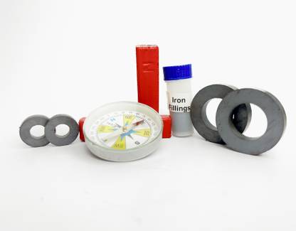 Smartcircuits Magnet Kit with Bar Magnet, Ring Magnet, Compass, Best Science Magnet Experiment