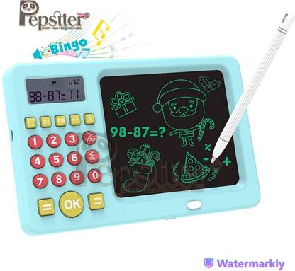 Pepstter 2 in 1 Math Game Calculator LCD Screen for Kids Digital Board, Maths Learning