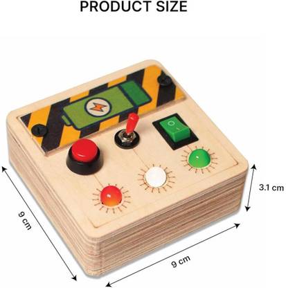 Clapstore Busy Board V4 for Toddler LED Light Toy Personalized Sensory Board Switch Box