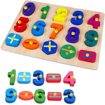 Plus Shine Early Learning & Educational Toys Math Counting Puzzle Game Number matching toy