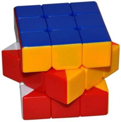 KOBBET Toys Buddy Cubes 3x3 High-Speed Sticker Less Magic Puzzle Cube Game Toys (Multi