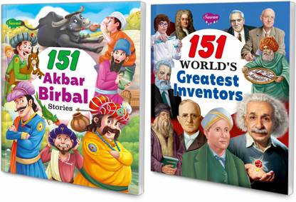 GO WOO Set Of 2 Story Books | 151 Series | Akbar & Birbal & Greatest Inventors