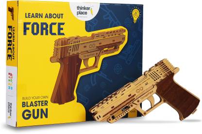 ThinkerPlace Educational DIY Gun Toy & Target with Interactive Learning for 8+ Years Kids