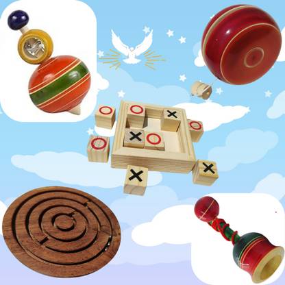 HAPYDOSE Board Ball Game,YoYo Spin High Speed,Tic Tac XOXO ,Cup Ball Catch,Latoo Spin