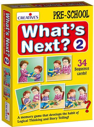 Creatives What's Next -2 A Memory Game to Develop Logical Thinking Sequence Cards Ages 4 +