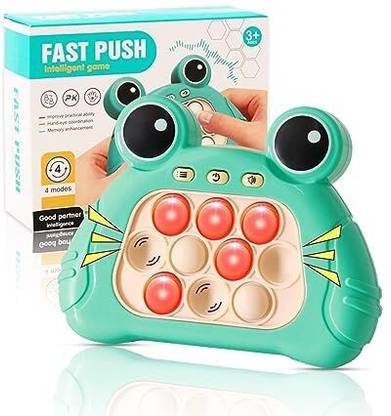 HK Toys Fast Up Pop Fidget Toy It Game,Pop it Pro,Push Bubble Stress Light-Up Toys